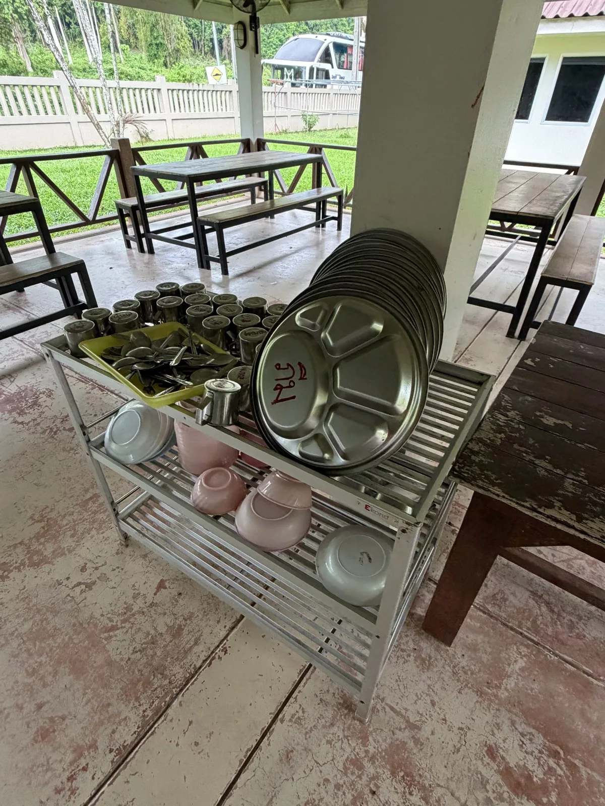 Community support and food donations on Koh Siray